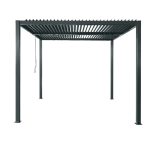 Pergola mit Flachdach anthrazit 300 x 250 x 300 cm – Image 2