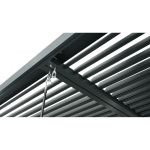 Pergola mit Flachdach anthrazit 300 x 250 x 300 cm – Image 4