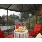 Pavillon ‚Ledro‘ geschlossen anthrazit 296 x 430 cm Polycarbonat grau – Image 6