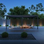 Pergola 'Grand Tuscan 1220' inklusive Lamellendach anthrazit 599 x 370 x 256 cm – Image 3