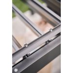 Pergola dunkelgrau metallic/weiß 3 x 3 m – Image 6