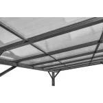Carport Andy Außenmaß inkl. Dachüberstand (B x T): 498 x 294 cm, Einzelcarport, Anthrazit – Image 8