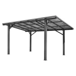 Carport Andy Außenmaß inkl. Dachüberstand (B x T): 498 x 294 cm, Einzelcarport, Anthrazit – Image 2