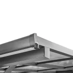 Carport Andy Außenmaß inkl. Dachüberstand (B x T): 498 x 294 cm, Einzelcarport, Anthrazit – Image 5
