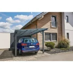 Carport Andy Außenmaß inkl. Dachüberstand (B x T): 498 x 294 cm, Einzelcarport, Anthrazit – Image 12