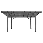 Carport Andy Außenmaß inkl. Dachüberstand (B x T): 498 x 294 cm, Einzelcarport, Anthrazit – Image 3