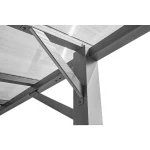 Carport Andy Außenmaß inkl. Dachüberstand (B x T): 498 x 294 cm, Einzelcarport, Anthrazit – Image 4