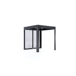 Pergola 'SunCover Select 2.2' 5 m² 233 x 233 x 229 cm 10 mm Doppelstegplatten anthrazit-metallic