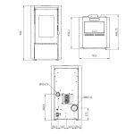 Westminster Little Pelletofen 6,2 kW schwarz – Image 4