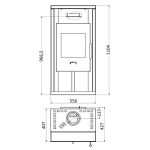 Wamsler Yuna Rainbow Kaminofen 6 kW – Image 3