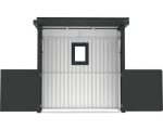 Grillhaus Konsta mit aufklappbarer Frontseite 230 x 113 x 222 cm anthrazit – Image 2