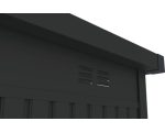 Grillhaus Konsta mit aufklappbarer Frontseite 230 x 113 x 222 cm anthrazit – Image 9