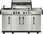 Gasgrill Enders Kansas II Pro 4 SIK Profi Turbo 153 x 64 x 118 cm 4 Brenner + Rückbrenner + Seitenbrenner silber inkl. – Image 2