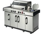 Gasgrill Enders Kansas II Pro 4 SIK Profi Turbo 153 x 64 x 118 cm 4 Brenner + Rückbrenner + Seitenbrenner silber inkl. – Image 4