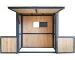 Grillhaus Konsta klein 224 x 102 cm natur-anthrazit – Image 4