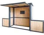 Grillhaus Konsta klein 224 x 102 cm natur-anthrazit – Image 5
