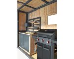 Grillhaus Konsta klein 224 x 102 cm natur-anthrazit – Image 6