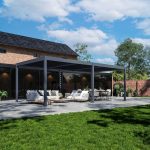 Pergola ‚Grand Tuscan 1224‘ anthrazit 715 x 363 x 256 cm, mit verstellbare Lamellen – Image 3