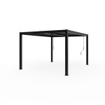 Pergola 'Milo 1012' schwarz 357 x 288 x 225 cm, mit verstellbare Lamellen – Image 2