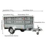 Stema Anhänger Basic STL 1300-25-13.1 mit Gitteraufsatz – Image 2
